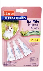 hartz ear mite cats