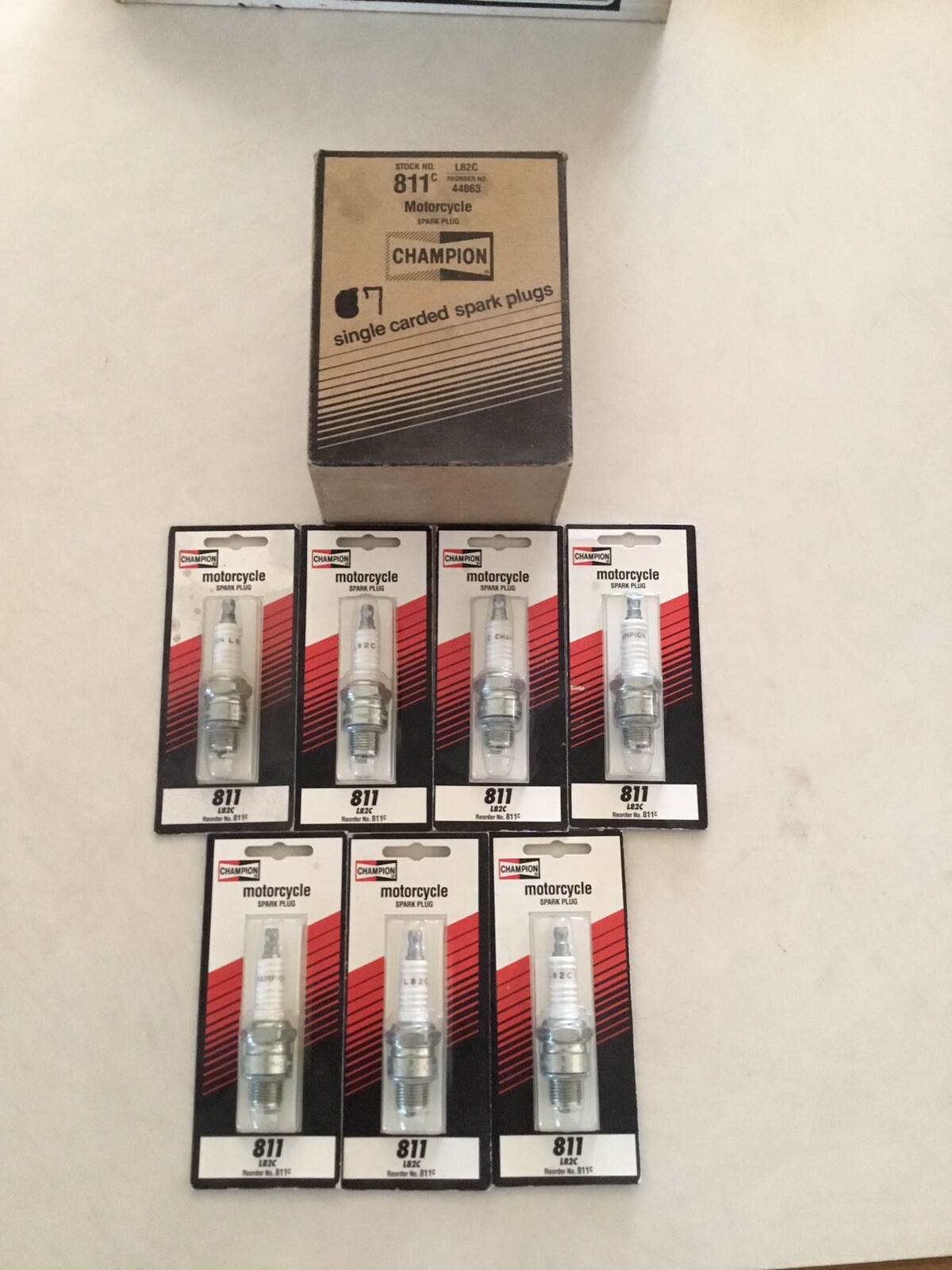 Champion Motorcycle Spark Plug 811 L82C Lot Of 7