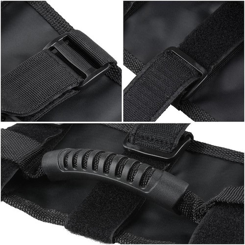 fits Jeep Wrangler JT JL JK TJ Black Roll Grab Handles Bar Off Road Accessories - Picture 5 of 11