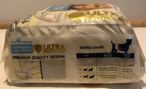 Envolturas masculinas desechables súper absorbentes inspiradas en la pata ultra protección 12 envolturas pequeñas - Imagen 4 de 9