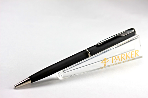 PARKER INSIGNIA BALLPOINT PEN MATTE BLACK FINISH NEW IN BOX - Picture 2 of 14