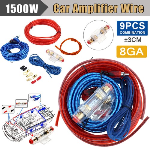 1500w 8 Awg Amplifier Amp Wiring Kit for Edge Vibe car audio subwoofer