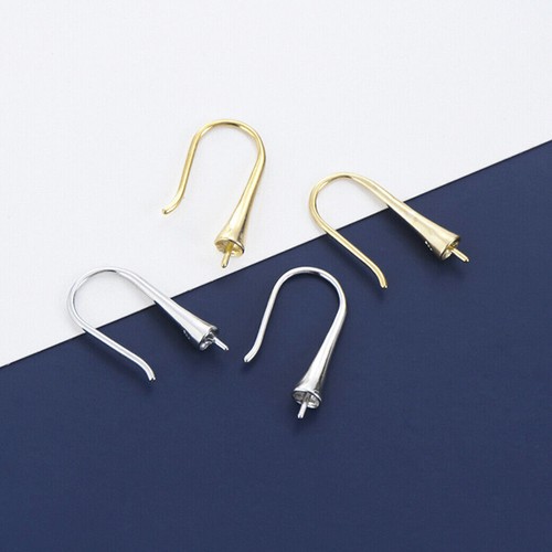 Sterling Silver Pearl French Earring Hook Connector Jewelry Finding A4500 - Picture 8 of 11