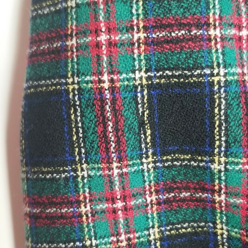 Traje Falda Pendleton Negro Stewart Tartán a Cuadros Lana Cuadros Talla 16 - Imagen 8 de 12