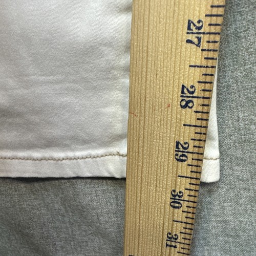 Cabi Women's Denim Mid Rise Slim Boyfriend Jeans Size 8 Ivory Cream Distressed - Bild 9 von 14