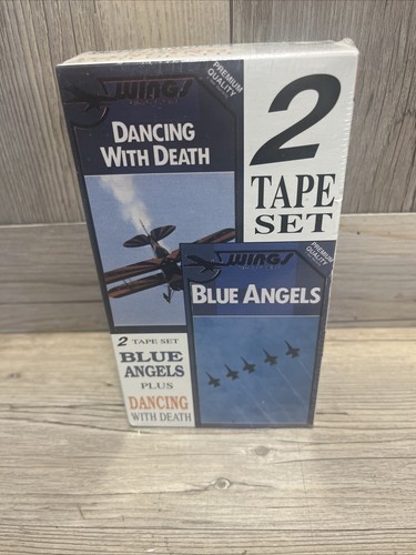 VHS Sealed 1989 Blue Angels Plus Dancing With Death 2 Tape Set - Picture 1 of 6