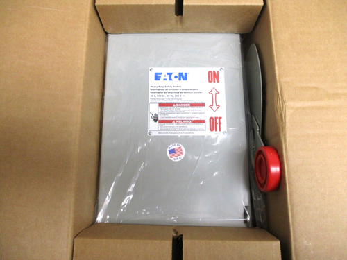 EATON , DH361UGKN , HEAVY SAFETY SWITCH , 30-AMP , 600 , SURPLUS - Picture 2 of 3