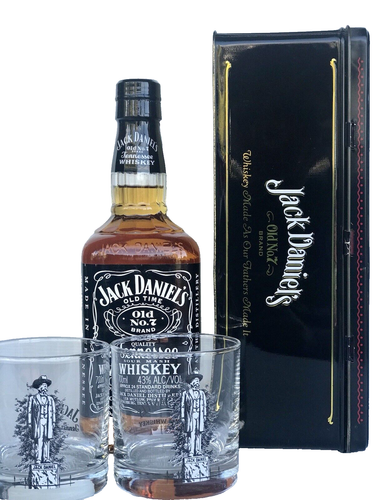 Jack Daniels 1980's Vintage Collectors Tin Set Complete With "Full" Bottle! - Picture 10 of 16