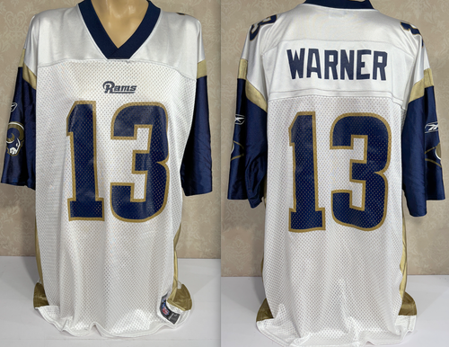 St. Louis Rams Kurt Warner Reebok XL weiß Away Football Trikot Los Angeles NFL - Bild 1 von 8