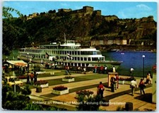 Postcard - Koblenz on the Rhine and Moselle. Ehrenbreitstein Fortress - Germany