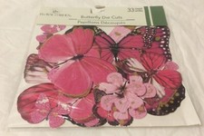 Paper Butterfly Die Cuts 33 Count New Sealed In Package Tones Of Pink