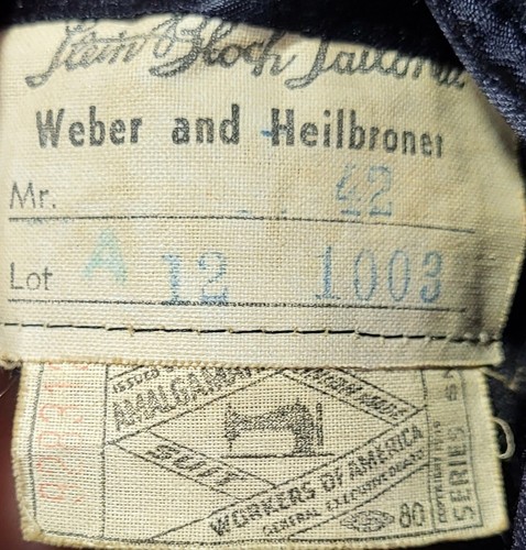 Vtg Stein Bloch Hand Tailored Outercoat. 100% Cashmere. Condition Issues PHOTOS - Picture 8 of 9