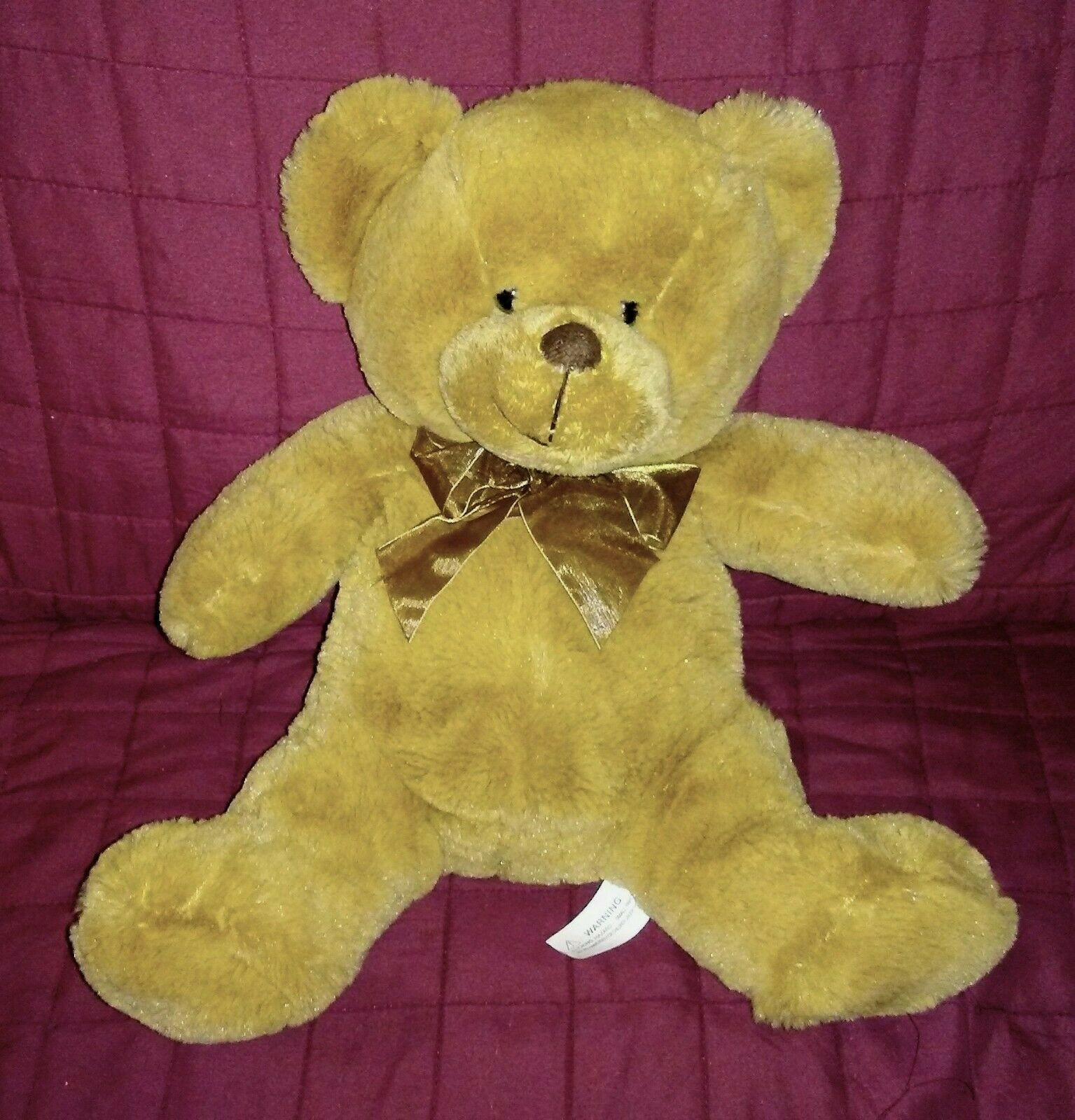 Best Made Toys Teddy Bear Light Brown Soft Fur 12in Plush Brown Nylon ...