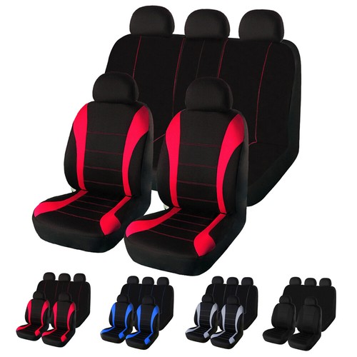 Universal Auto Seat Covers for Car Truck SUV Van 5 Seater Front Rear Protector - Picture 1 of 21