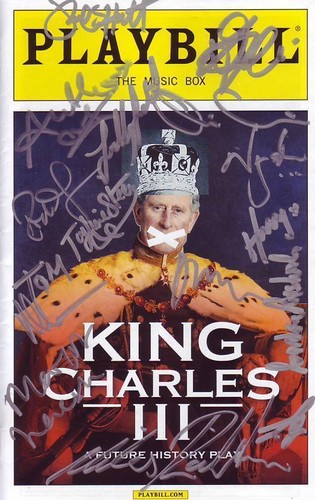 King Charles III A Future History Play signed handsigniert Cast Playbill - Bild 1 von 2