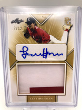 2021 Leaf Perfect Game National Showcase Levi Huesman Auto Patch /12