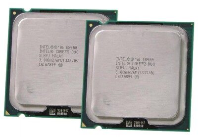 2x SLB9J Intel Cores 2 Duo E8400 3.00GHz, 6M Cache, 1333MHz FSB, 90 Day Warranty