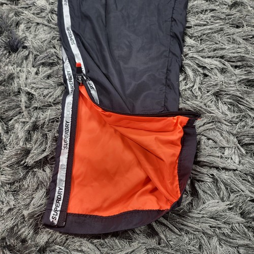 Superdry Sport Track Pants Men's XL Black Outdoor Zip Pockets Drawstring Flaws - Picture 5 of 24