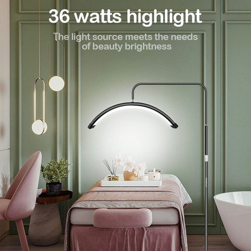 36W LED Half Moon Beauty Floor Light 360° Rotary Adjustable 3000-6000K 125-180cm - Picture 4 of 10