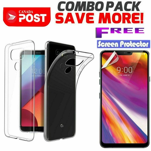 For LG G6 G7 ThinQ V20 Soft TPU Gel Crystal Clear Transparent Slim Case Cover - Picture 13 of 14