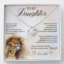 Birthday Gifts For Daughter From Dad, Daughter Necklace From Dad, To My Daughter