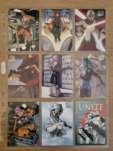 Topps Star Wars Galaxy Series 5 2010 Complete Cards Set Excellent Condition - Picture 2 of 24
