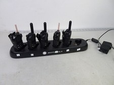 5 Motorola CLS1110 Radios Walkie Talkie w/ Charge Dock, 5 Batteries, 3 Belt clip