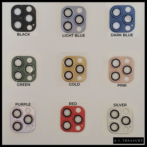 iPhone Metal Camera Lens Protector 11 12 13 14 15 16 Pro Max Screen Tempered - Picture 12 of 15