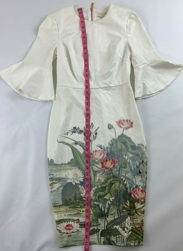 Neu Ted Baker London Azania Glockenärmel Wunderland Body-Con Kleid Ted's Größe 1 - Bild 6 von 10