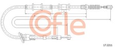 COFLE 17.2211 Cable, parking brake for MITSUBISHI