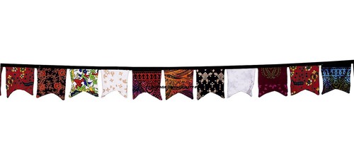 3 PC Lot Indian Cotton Bunting Parties Wedding Shower Party Mandala Decorations - Picture 6 of 9