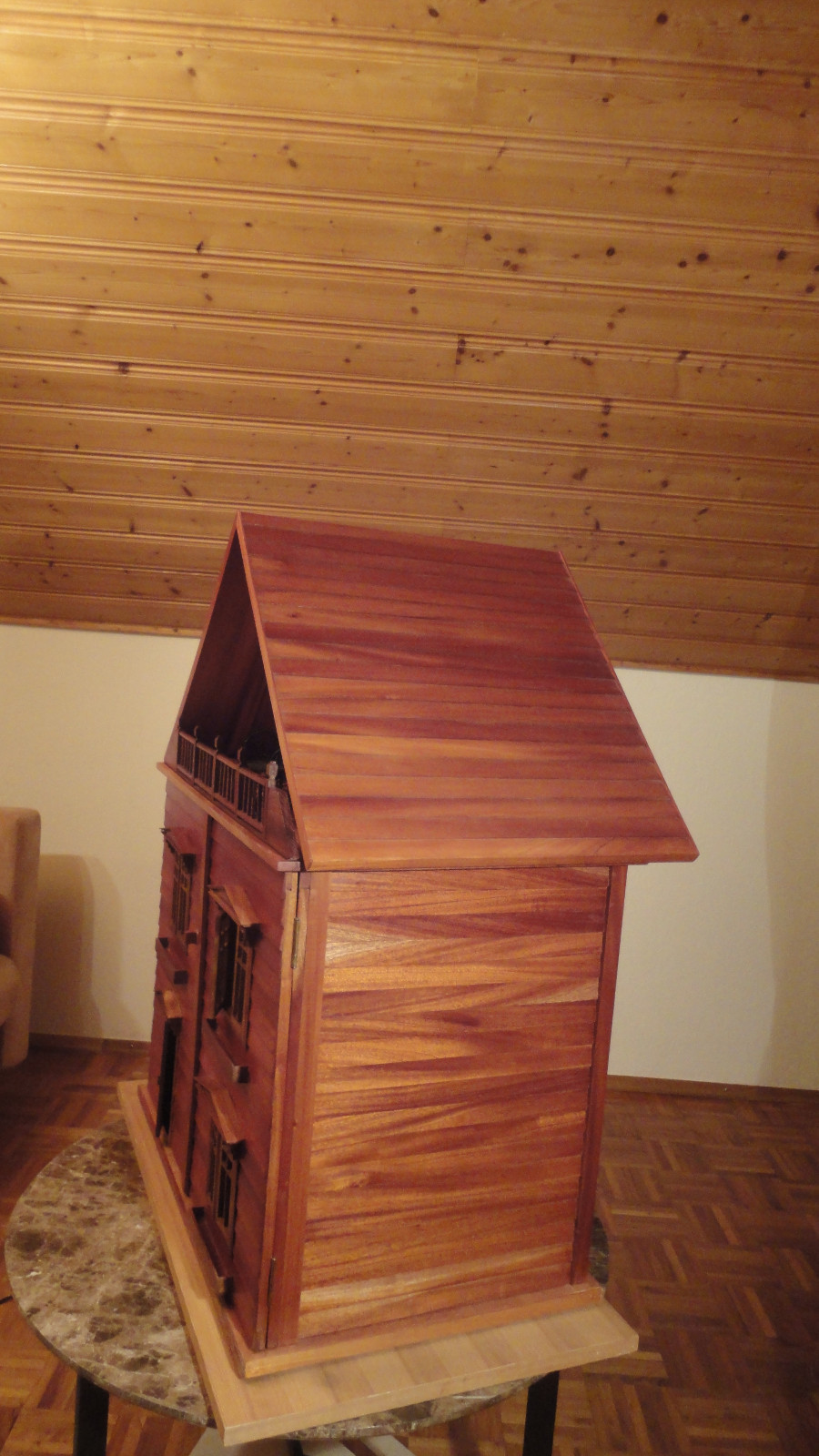 Dekoratives Puppenhaus aus Teakholz 1 12 12 12 de6a6b Dekoratives Puppenhaus aus Teakholz 1 12 12 12 de6a6b
