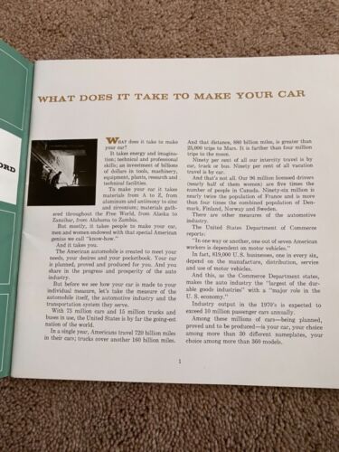 Rare Quest What does it take to make your car brochure Automobile Manufacture - Picture 5 of 11