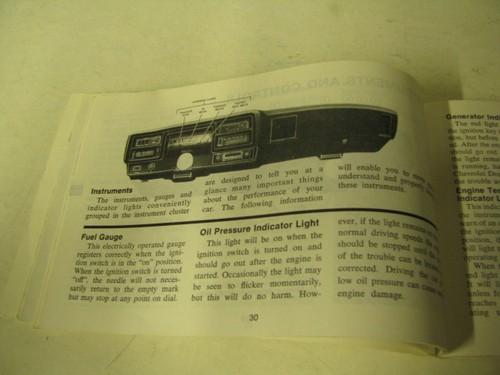 Chevrolet Chevelle 1974 dueños originales manejo manual y manual de seguridad - Imagen 3 de 3