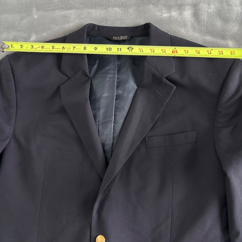 JoS A.Bank Mens Navy Blue Blazer Two Button Gold Accents 46L - Picture 13 of 13