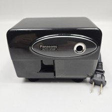 Panasonic Pencil Sharpener KP-310 Auto-Stop Electric Black Tested Works Read