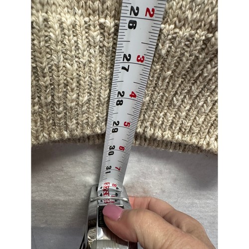 Amana Woolen Mills Men Cream XL Fisherman Sweater Wool Blend Heavy Knit - Picture 7 of 9