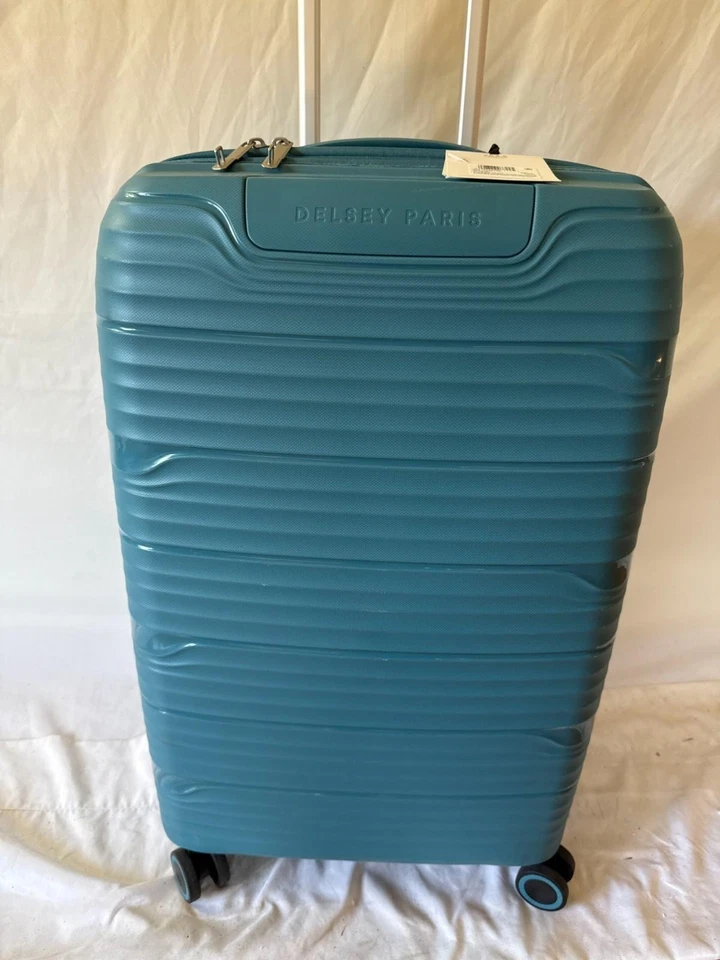 New DELSEY NEW Dune 25" Expandable Spinner Luggage Hard Teal Blue Lightweight - Image 4 of 4