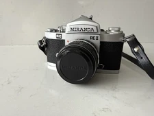 Miranda AIC RE-II 2 35mm Film Camera Rare Silver - UNTESTED- AS IS -Parts Repair