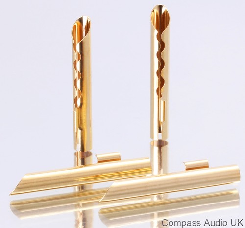 8 BFA Bananenstecker Beryllium Kupfer vergoldet Z-Typ Lautsprecherkabel Stecker - Bild 4 von 4