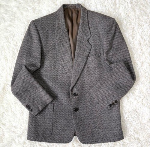 Vintage Christian Dior MONSIEUR Casual suit Herringbone Size M Used-Excellent - Picture 2 of 9
