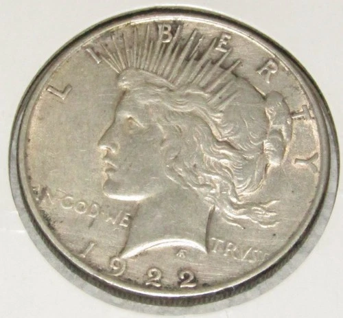 1922 P Peace Silver Dollar Very Good Condition