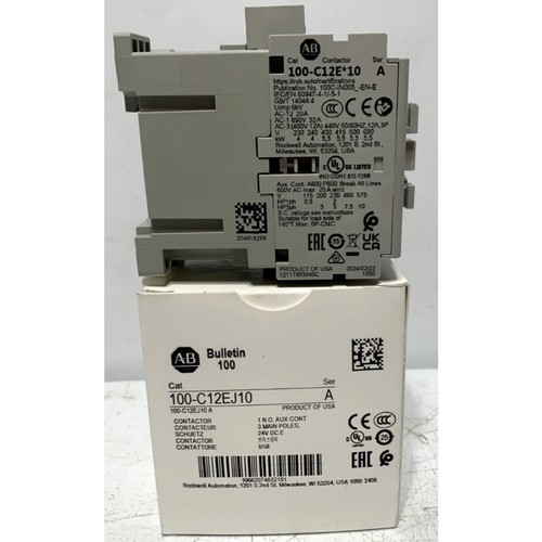 Contactor Allen Bradley 100-C12EJ10 24VDC 3 polos 12 amperios nuevo 100C12EJ10 - Imagen 2 de 10