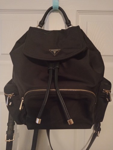 Guess Rucksack Handtasche schwarz Nylon