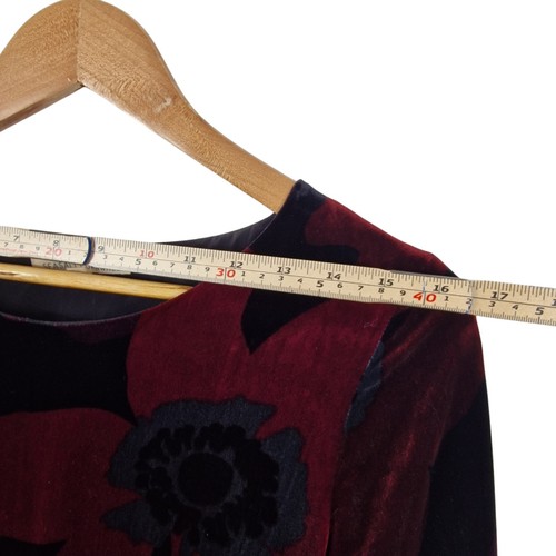 Seasalt Damen Samtkleid UK 12 Trevissick Seide Viskose burgund gefüttert - Bild 13 von 15