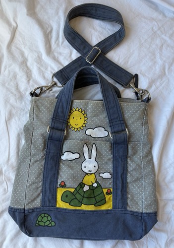 RARE 00s Vintage Miffy Japan Zipper Tote / Book Bag / Purse Official Mercis B.V. - Picture 2 of 17