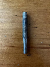 LS Starrett Co Automatic Center Punch Athol MA USA Knurled Vintage