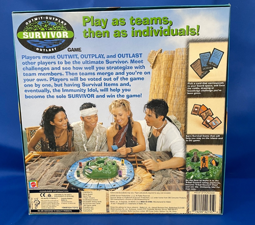 Survivor Outwit Outplay Outlast Board Game 2000 Mattel CBS TV Show - Adults - Picture 4 of 11