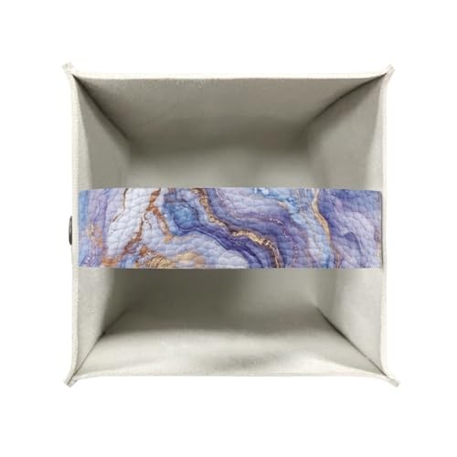 JooMeryer Tissue Holder Organizer Foldable 3D Sunflower Purple Blue Marble - Bild 3 von 6