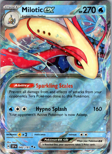 Milotic ex 042/191 SV08: Surging Sparks Double Rare - NM - Picture 1 of 2